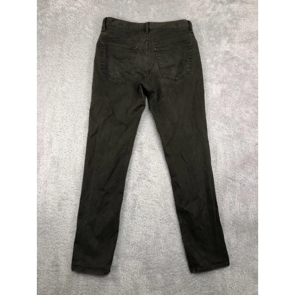 Banana Republic Jeans Men 30x30 (Tag 30x32) Traveler Slim Fit Olive Green
